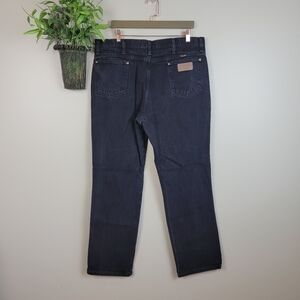 Vintage Wrangler Mom Jeans 90s Faded Black Straight Leg Relaxed Fit High Rise 16